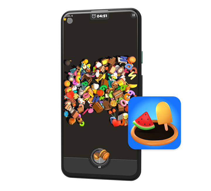 phone screen with lion studios game showing