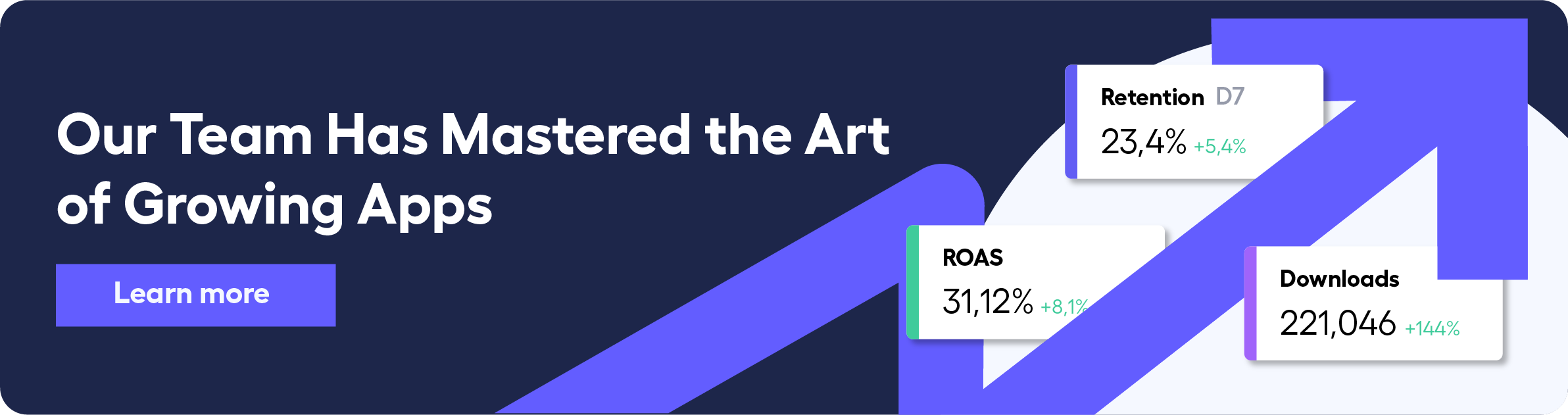 banner leading to the page with adjoe's success stories