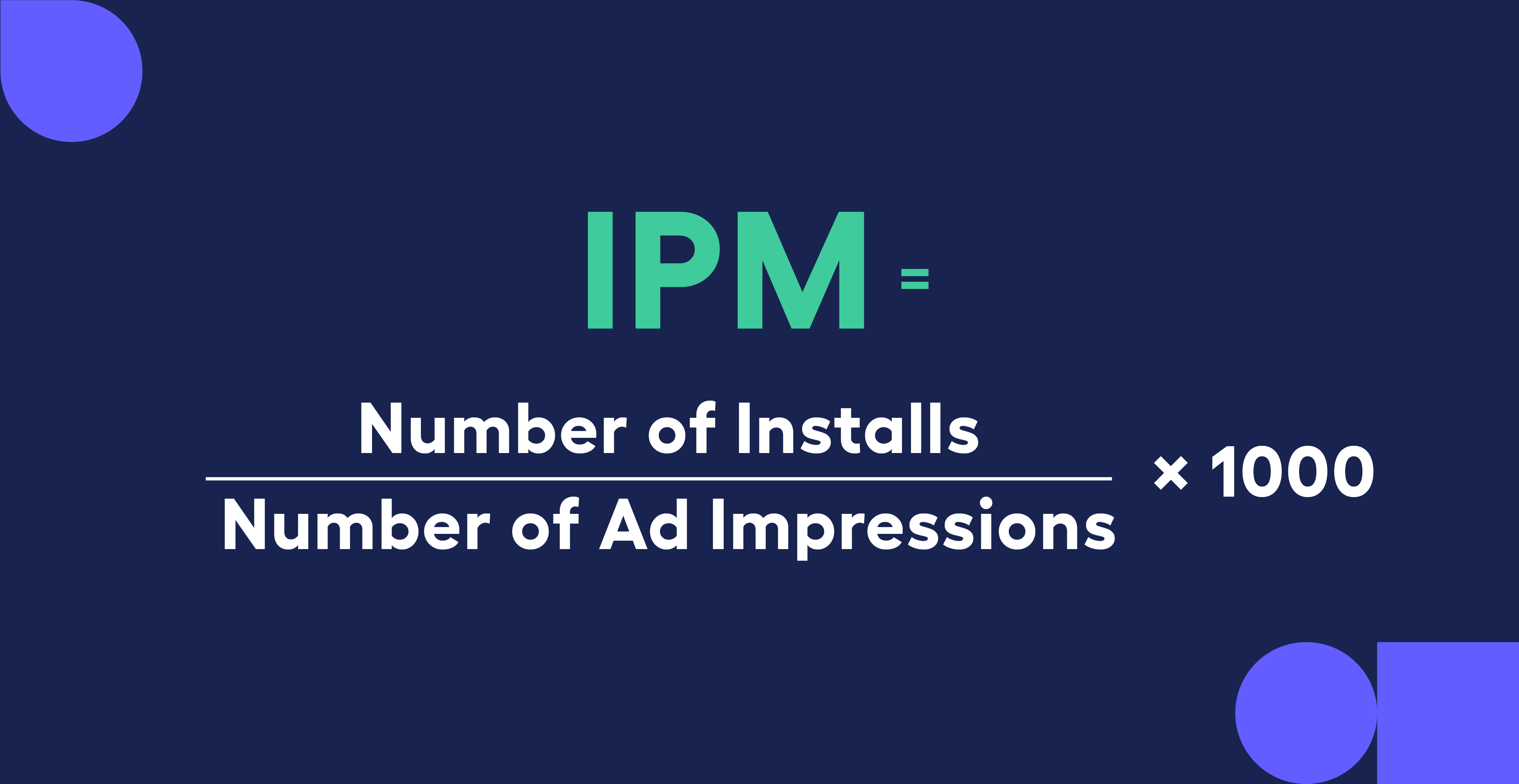 how to calculate installs per mille – install per mille formula