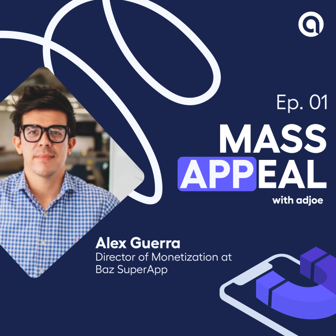 Decorative image showing closeup of Alex Guerra from Baz Superapp